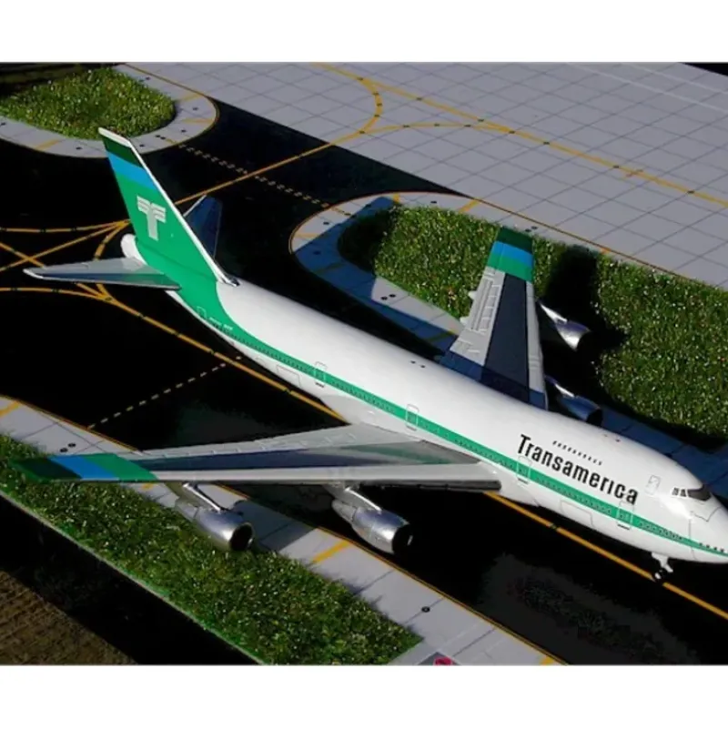 Airplane Model*Gemini Jets GJTVA226 1:400 Transamerica Boeing 747-200 - Miniature Marvels: Airplane Models & Painted Dice