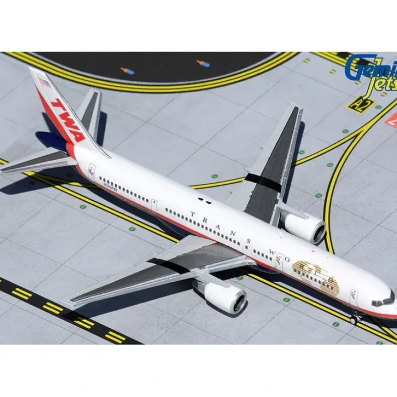Airplane Model*Gemini Jets GJTWA1982 1:400 TWA Boeing 757-200 N725TW - Miniature Marvels: Airplane Models & Painted Dice