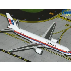Airplane Model*Gemini Jets GJUAL1983 1:400 United Airlines B757-200 N536UA (Saul Bass livery) - Miniature Marvels: Airplane Models & Painted Dice