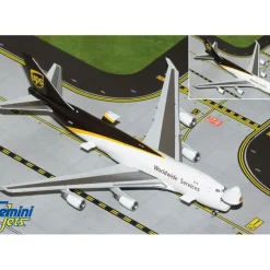Airplane Model*Gemini Jets GJUPS2081 1:400 UPS Boeing 747-400F - Miniature Marvels: Airplane Models & Painted Dice