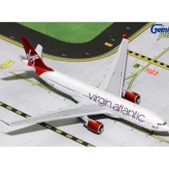 Airplane Model*Gemini Jets GJVIR1763 1:400 Virgin Atlantic Airbus A330-200 G-VMIK - Miniature Marvels: Airplane Models & Painted Dice