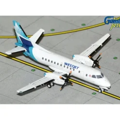 Airplane Model*Gemini Jets GJWJA2212 1:400 WestJet Link/Pacific Coastal Airlines Saab 340B C-GOIA - Miniature Marvels: Airplane Models & Painted Dice