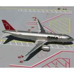 Airplane Model*Gemini Jets G2NWA080 1:200 Northwest Airlines Airbus A320 - Miniature Marvels: Airplane Models & Painted Dice