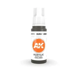 Paint<3Gen Acrylics: Burnt Umber - Standard LTG AK-11111 - Miniature Marvels: Airplane Models & Painted Dice