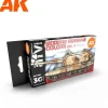 Paint<3Gen Acrylics: Modern Russian Colours Vol.2 LTG AK-11663 - Miniature Marvels: Airplane Models & Painted Dice
