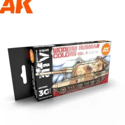 Paint<3Gen Acrylics: Modern Russian Colours Vol.2 LTG AK-11663 - Miniature Marvels: Airplane Models & Painted Dice