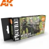 Paint<3Gen Acrylics: Modern Woodland & Flecktarn Camouflage LTG AK-11632 - Miniature Marvels: Airplane Models & Painted Dice