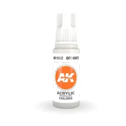 Paint<3Gen Acrylics: Off-White - Standard LTG AK-11002 - Miniature Marvels: Airplane Models & Painted Dice