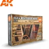Paint<3Gen Acrylics: Old & Weathered Wood Vol.1 LTG AK-11673 - Miniature Marvels: Airplane Models & Painted Dice
