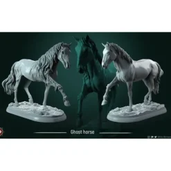 Miniature<Ghost Horse - Miniature Marvels: Airplane Models & Painted Dice