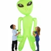 Egpull<Giant 96"-100" Inch Alien Inflate Inflatable 8 Foot Blow Up UP Prop Halloween Party Decoration - Miniature Marvels: Airplane Models & Painted Dice