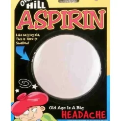 Egpull<GIANT ASPIRIN - Over The Hill - Old Age is a big Headache! Novelty Gag Joke Gift - Miniature Marvels: Airplane Models & Painted Dice