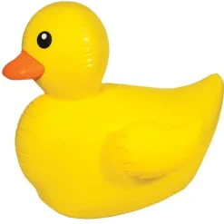 Egpull<GIANT Inflatable Float Rubber Ducky Duck ~ Birthday Pool Toy Party Outdoor Fun - Miniature Marvels: Airplane Models & Painted Dice