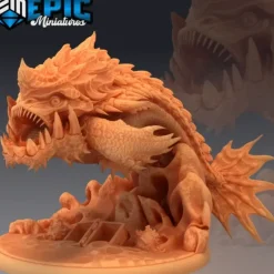 Miniature<Giant Piranha Boss - Miniature Marvels: Airplane Models & Painted Dice