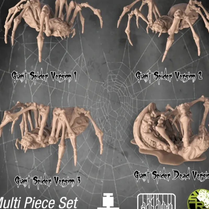 Miniature<Giant Spider - Miniature Marvels: Airplane Models & Painted Dice