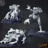 Miniature<Giant Toads - Miniature Marvels: Airplane Models & Painted Dice