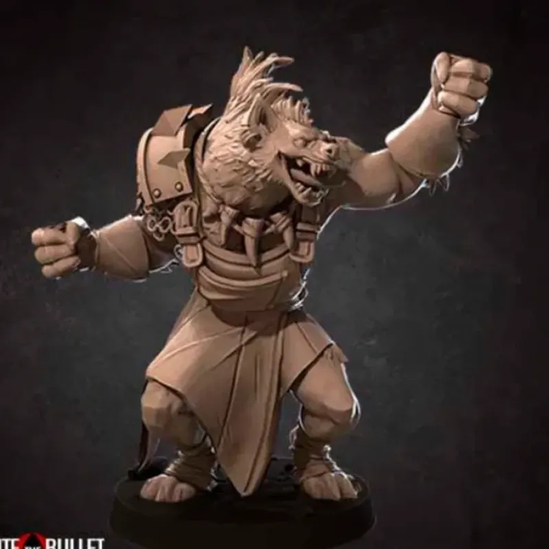 Miniature<Gnoll - Miniature Marvels: Airplane Models & Painted Dice