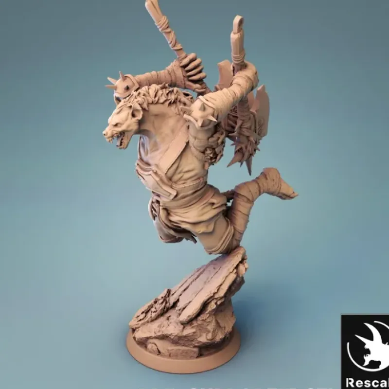 Miniature<Gnoll Leaping - Miniature Marvels: Airplane Models & Painted Dice