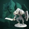 Miniature<Gnoll Shield Master - Miniature Marvels: Airplane Models & Painted Dice