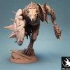 Miniature<Gnoll With Shield - Miniature Marvels: Airplane Models & Painted Dice