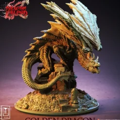Miniature<Golden Dragon - Miniature Marvels: Airplane Models & Painted Dice