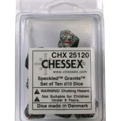 Dice<Golden Recon: Speckled Polyhedral Dice Set (7's) CHX 25335 - Miniature Marvels: Airplane Models & Painted Dice