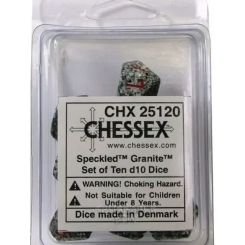 Dice<Golden Recon: Speckled Polyhedral Dice Set (7's) CHX 25335 - Miniature Marvels: Airplane Models & Painted Dice