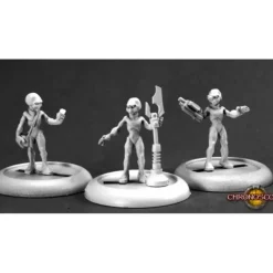 Miniature<Gray Aliens (3): Chronoscope RPR 50243 - Miniature Marvels: Airplane Models & Painted Dice