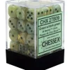 Dice<Green / Dark Green: Marble 36d6 12mm Dice Block CHX 27809 - Miniature Marvels: Airplane Models & Painted Dice