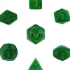 Dice<Green / Gold: Vortex Polyhedral Dice Set (7's) CHX 27435 - Miniature Marvels: Airplane Models & Painted Dice