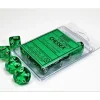 Dice<Green / White: Translucent d10 Dice Set (10's) CHX 23275 - Miniature Marvels: Airplane Models & Painted Dice