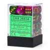 Dice<Green-Purple / Gold: Gemini 36d6 12mm Dice Block CHX 26834 - Miniature Marvels: Airplane Models & Painted Dice