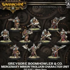Miniature<Greygore Boomhowler & Co.: Mercenaries - Unit PIP 41107 - Miniature Marvels: Airplane Models & Painted Dice