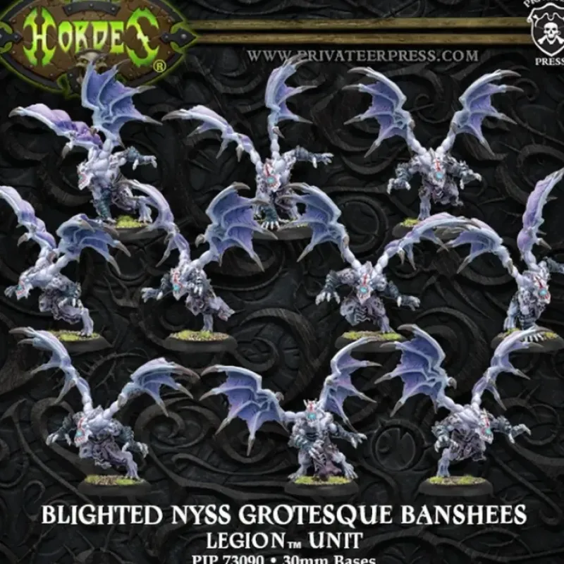 Miniature<Grotesque Raiders/Banshees: Legion of Everblight - Unit PIP 73090 - Miniature Marvels: Airplane Models & Painted Dice