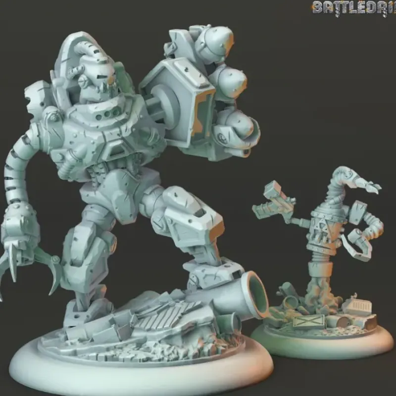 Miniature<Gunner and Flamtro - Miniature Marvels: Airplane Models & Painted Dice