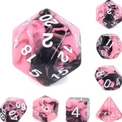 Shop All*Gunpowder Milkshake Dice w/White Numbers - Miniature Marvels: Airplane Models & Painted Dice