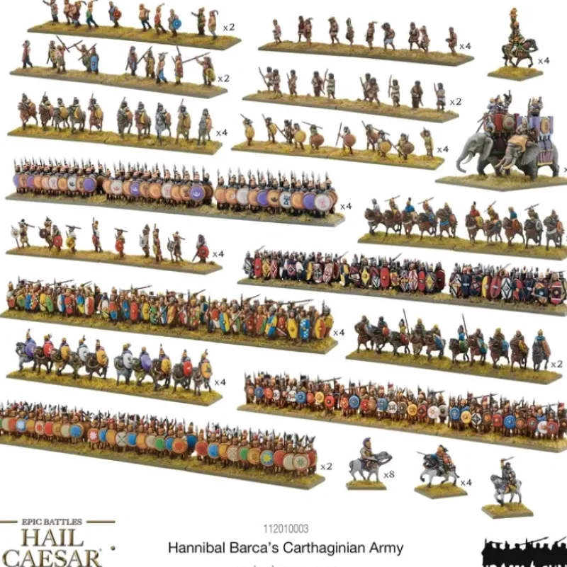 Shop All*Hail Caesar Epic Battles - Hannibal Barca's Carthaginian Army - Miniature Marvels: Airplane Models & Painted Dice