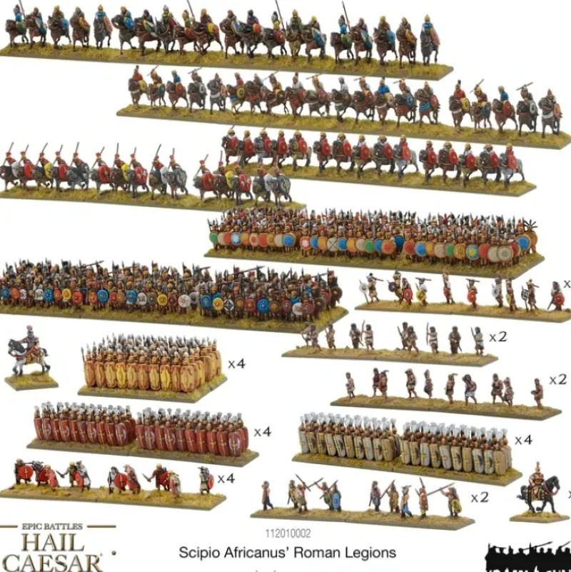 Shop All*Hail Caesar Epic Battles - Scipio Africanus Roman Legions - Miniature Marvels: Airplane Models & Painted Dice