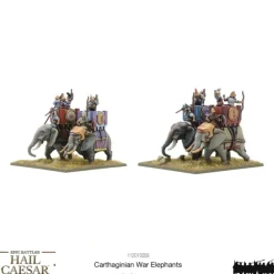 Shop All*Hail Caesar Epic Battles - Carthaginian War Elephants - Miniature Marvels: Airplane Models & Painted Dice