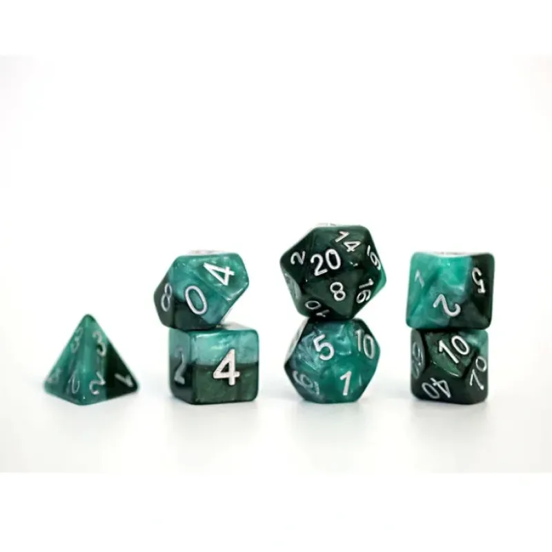 Dice<Halfsies Dice: "Adamantine" GKG H29 - Miniature Marvels: Airplane Models & Painted Dice