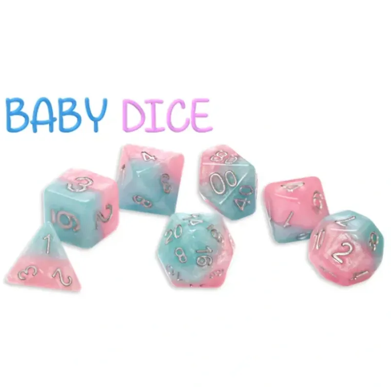 Dice<Halfsies Dice: "Baby" GKG H31 - Miniature Marvels: Airplane Models & Painted Dice