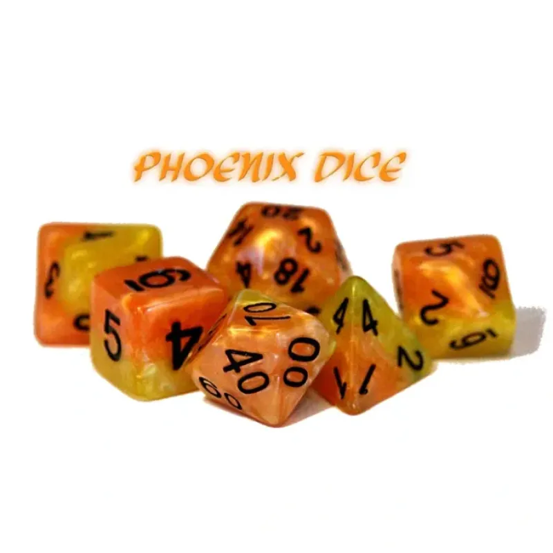 Dice<Halfsies Dice: "Phoenix" GKG H544 - Miniature Marvels: Airplane Models & Painted Dice