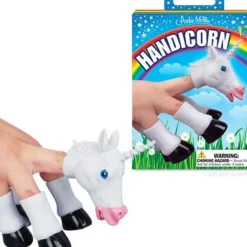 Egpull<HANDICORN - Magical Unicorn Finger Tiny Hands Puppet Toy - Archie McPhee - Miniature Marvels: Airplane Models & Painted Dice