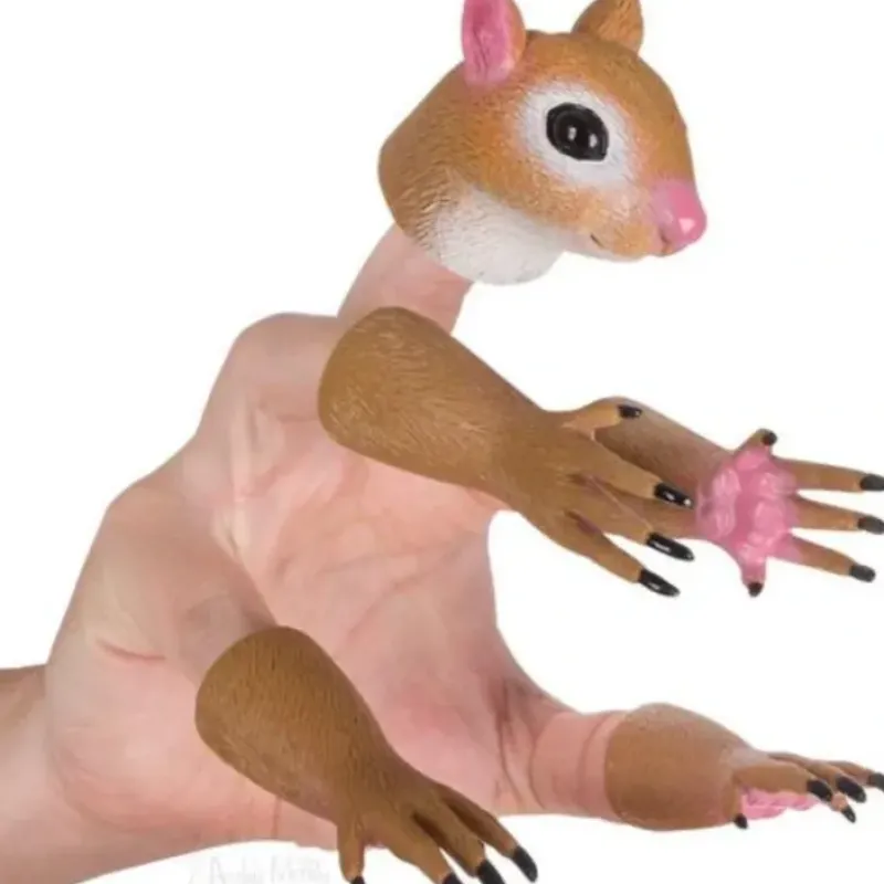 Egpull<HANDISQUIRREL- Squirrel Finger Tiny Hands Puppet Office Toy - Archie McPhee - Miniature Marvels: Airplane Models & Painted Dice