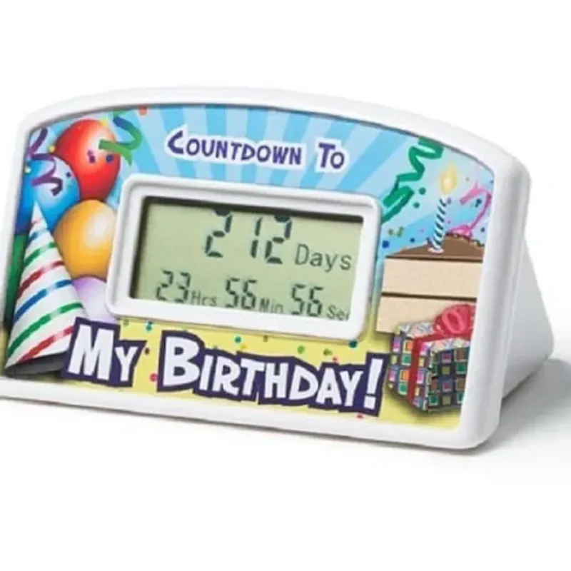 Egpull<Happy Birthday Countdown Desktop Timer Clock Gag Gift Kids to Adults - BigMouth - Miniature Marvels: Airplane Models & Painted Dice