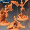 Miniature<Harpy Ladies - Miniature Marvels: Airplane Models & Painted Dice