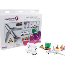 Airplane Model*Hawaiian Airlines Airport Playset - Miniature Marvels: Airplane Models & Painted Dice