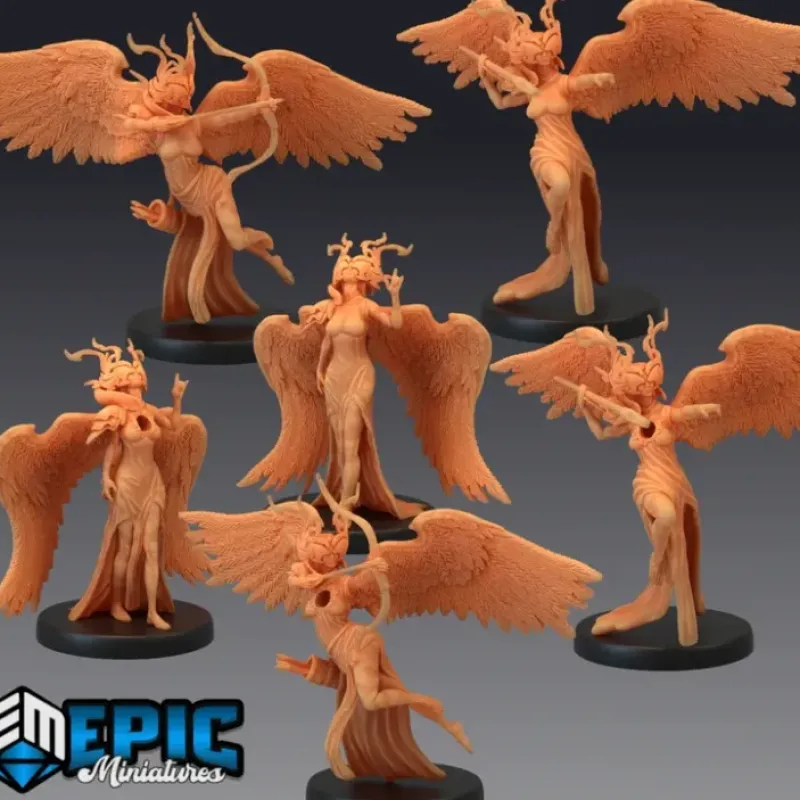 Miniature<Heartless Angels - Miniature Marvels: Airplane Models & Painted Dice