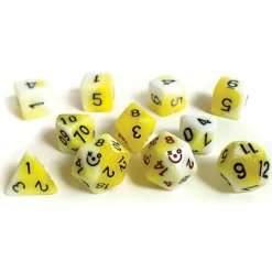 Accessories<Heckna (5E): Popcorn Dice Set - Miniature Marvels: Airplane Models & Painted Dice