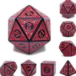 Shop All*Hellboy Dice w/Red Numbers - Miniature Marvels: Airplane Models & Painted Dice